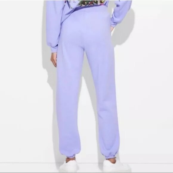 NEW Women's The Grinch Graphic Sweatpants - Deep Periwinkle Small - Picture 2 of 5